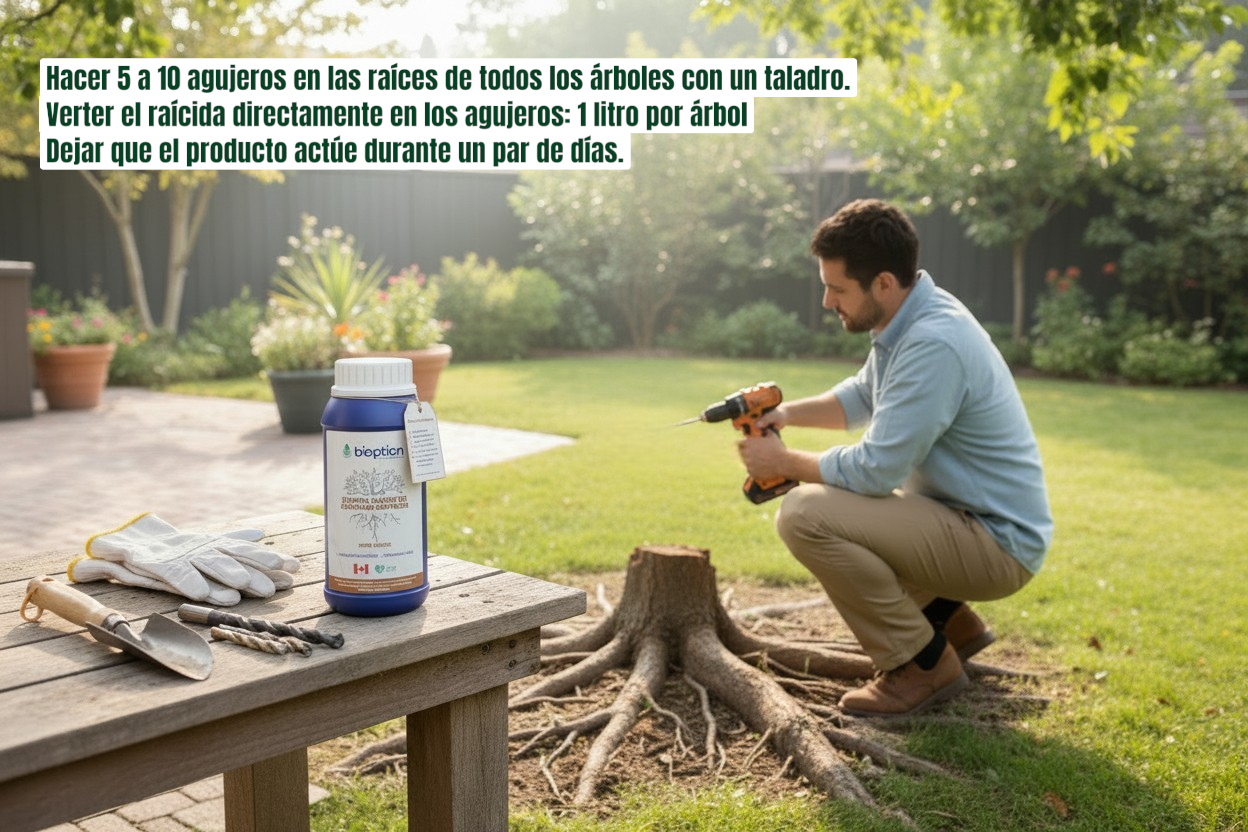🌱 RAICIDA Biopción – Elimina raíces sin dañar el medioambiente