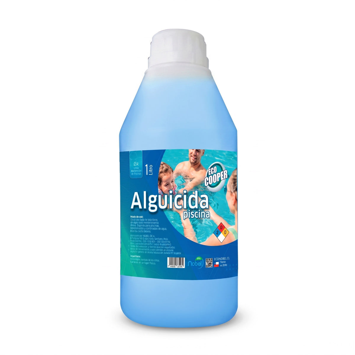 Tratamiento alguicida concentrado Ecocooper de 1 litro para mantenimiento de piscinas de Trini Vital Store