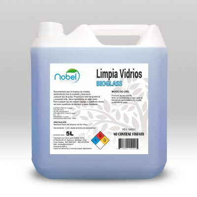 Limpia Vidrios Bioglass Bidón 5 Litros