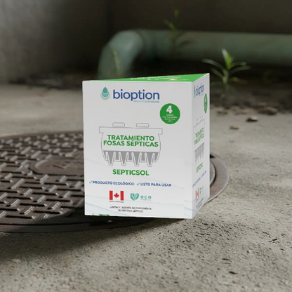 Tratamiento Fosa Séptica Bioption Septicsol 4 Sobres