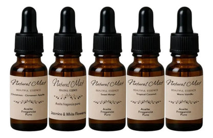 Pack 5 Aceites Natural Mist Para Humificadores Aromatizador
