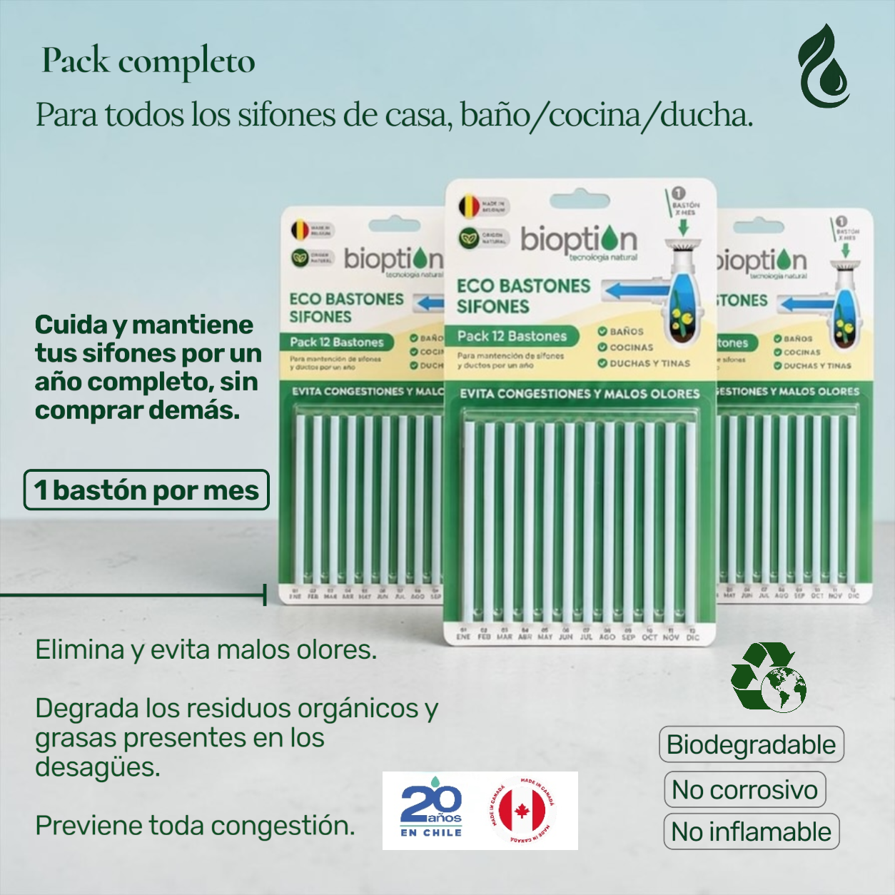 Pack Eco Bastones Bioption