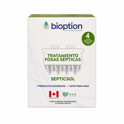 Tratamiento Fosa Séptica Bioption Septicsol 4 Sobres