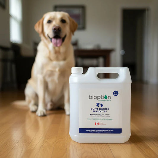 Quita Olores para Mascotas Bioption – Recarga Enzimática 5 Litros | Ecológico y Seguro
