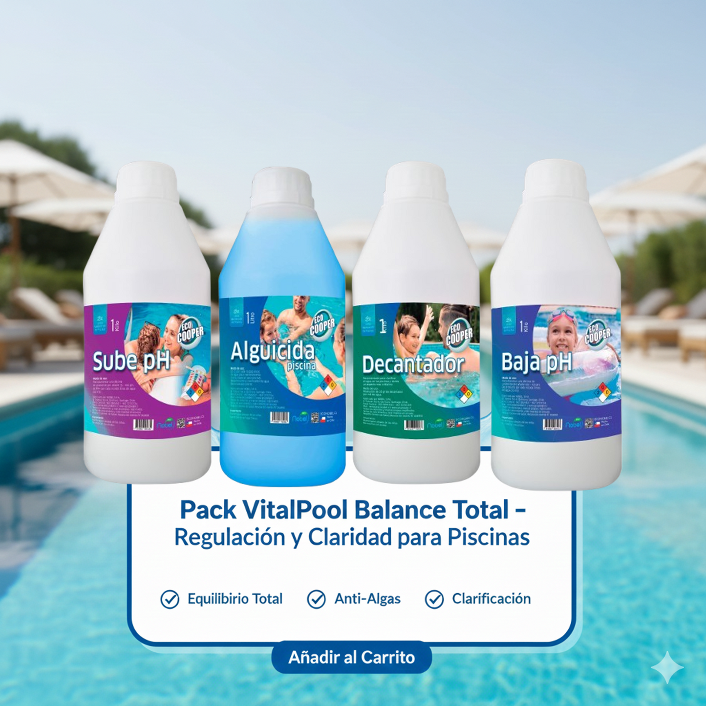 Pack VitalPool Balance Total – Regulación y Claridad para Piscinas