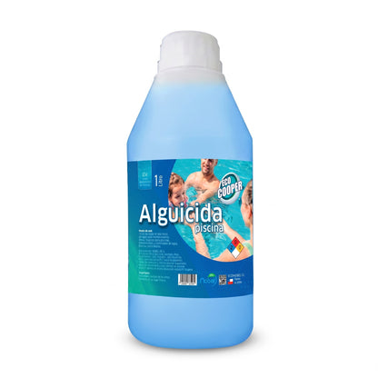 Tratamiento alguicida concentrado Ecocooper de 1 litro para mantenimiento de piscinas de Trini Vital Store