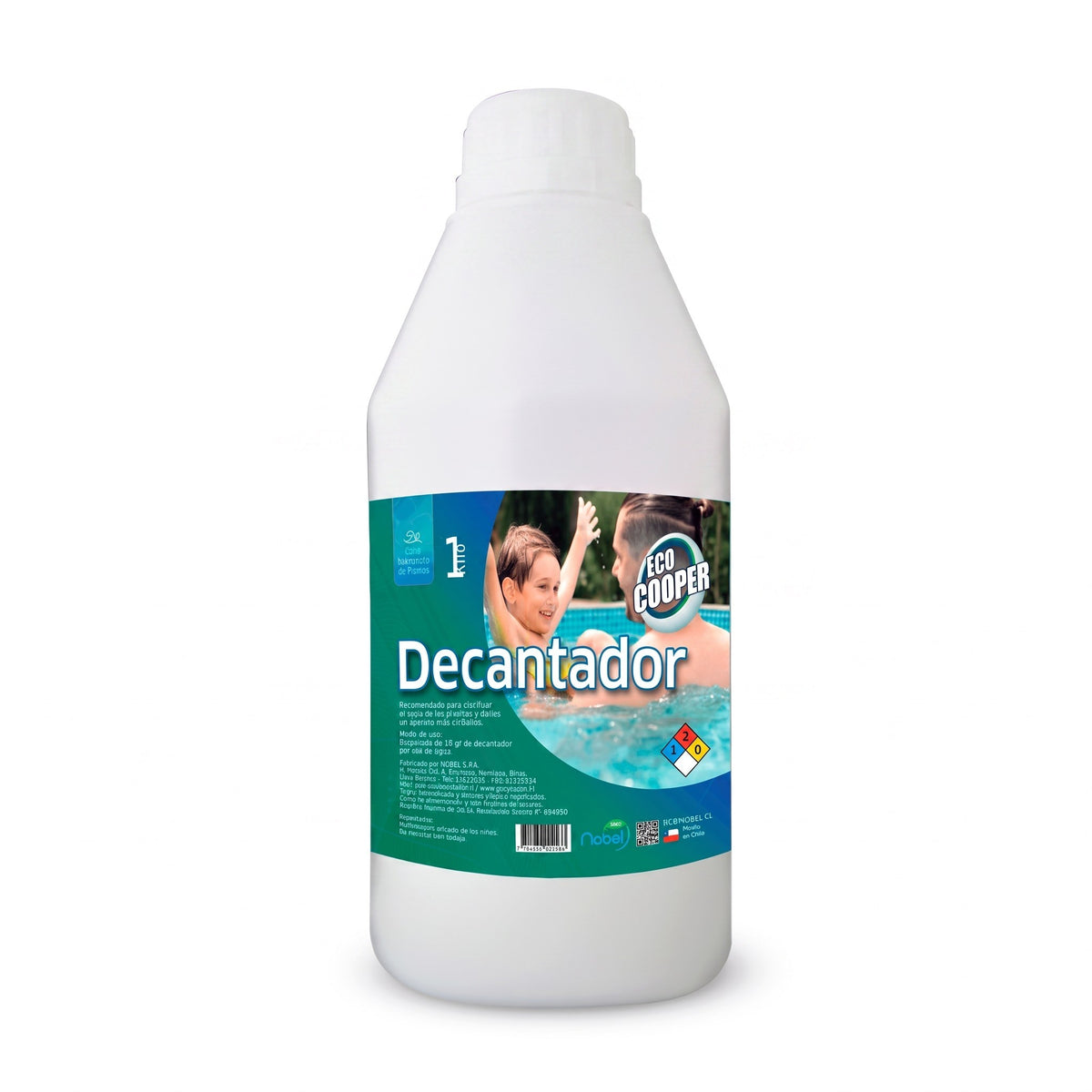 Trini Vital Store decantador clarificador para piscinas en envase plástico blanco de 1 litro