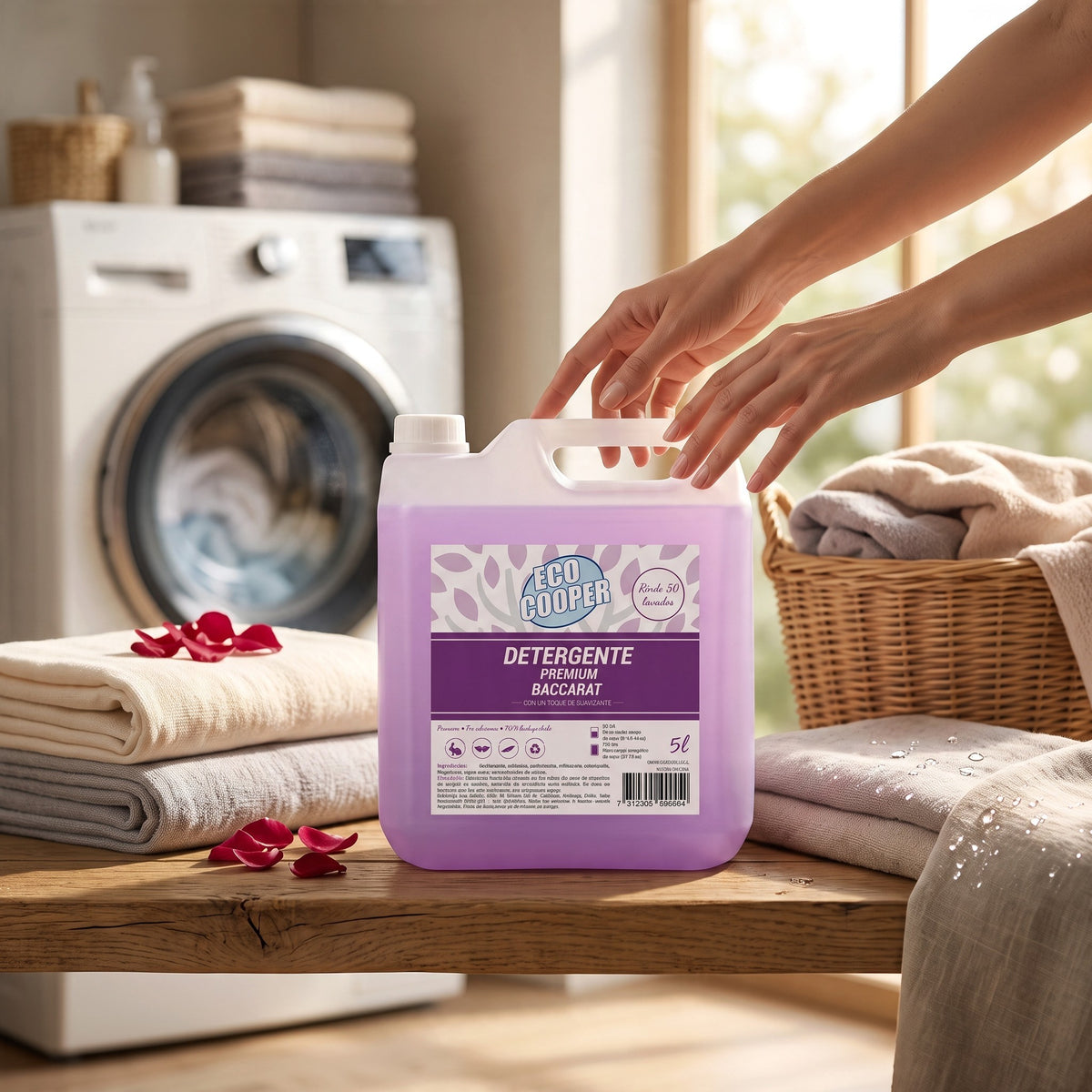 Detergente Premium Eco Cooper de Trini Vital Store en envase de 5 litros con fórmula 2 en 1 y aroma delicado