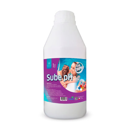 Envase de 1 kg de Sube pH EcoCooper de Trini Vital Store para equilibrar la acidez del agua de piscinas