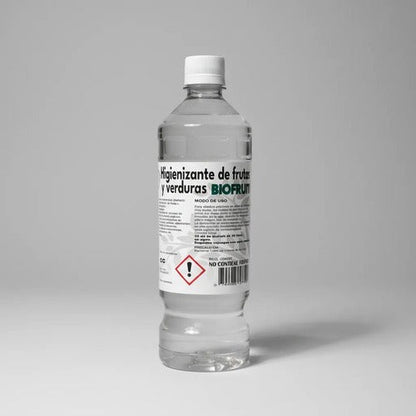 Higienizante de frutas y verduras BIOFRUIT de 900cc en envase transparente de Trini Vital Store