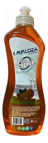 Lavaloza concentrado Eco Cooper aroma naranja de 500cc en envase ergonómico de Trini Vital Store