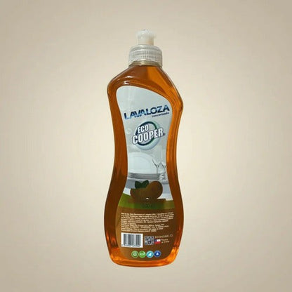 Lavaloza Eco Cooper Concentrado Naranja de 500cc en Trini Vital Store, detergente líquido con aroma cítrico